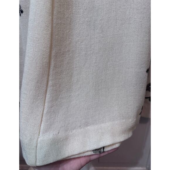 NWT Vintage Marcel Marongiu Ivory Embroidered Floral Maxi Skirt Size 40 - Picture 12 of 16